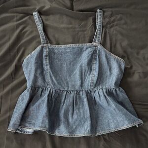 Celebrity Pink Denim Tank Top